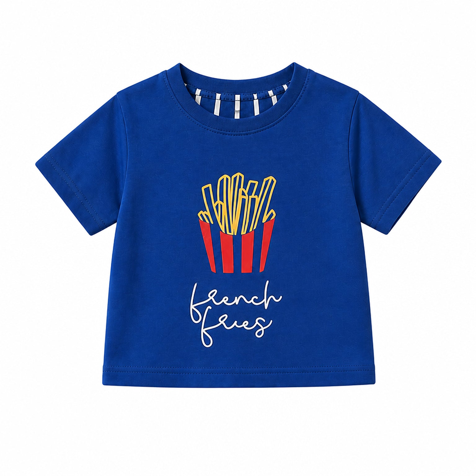French Fries Tee — Royal Blue
