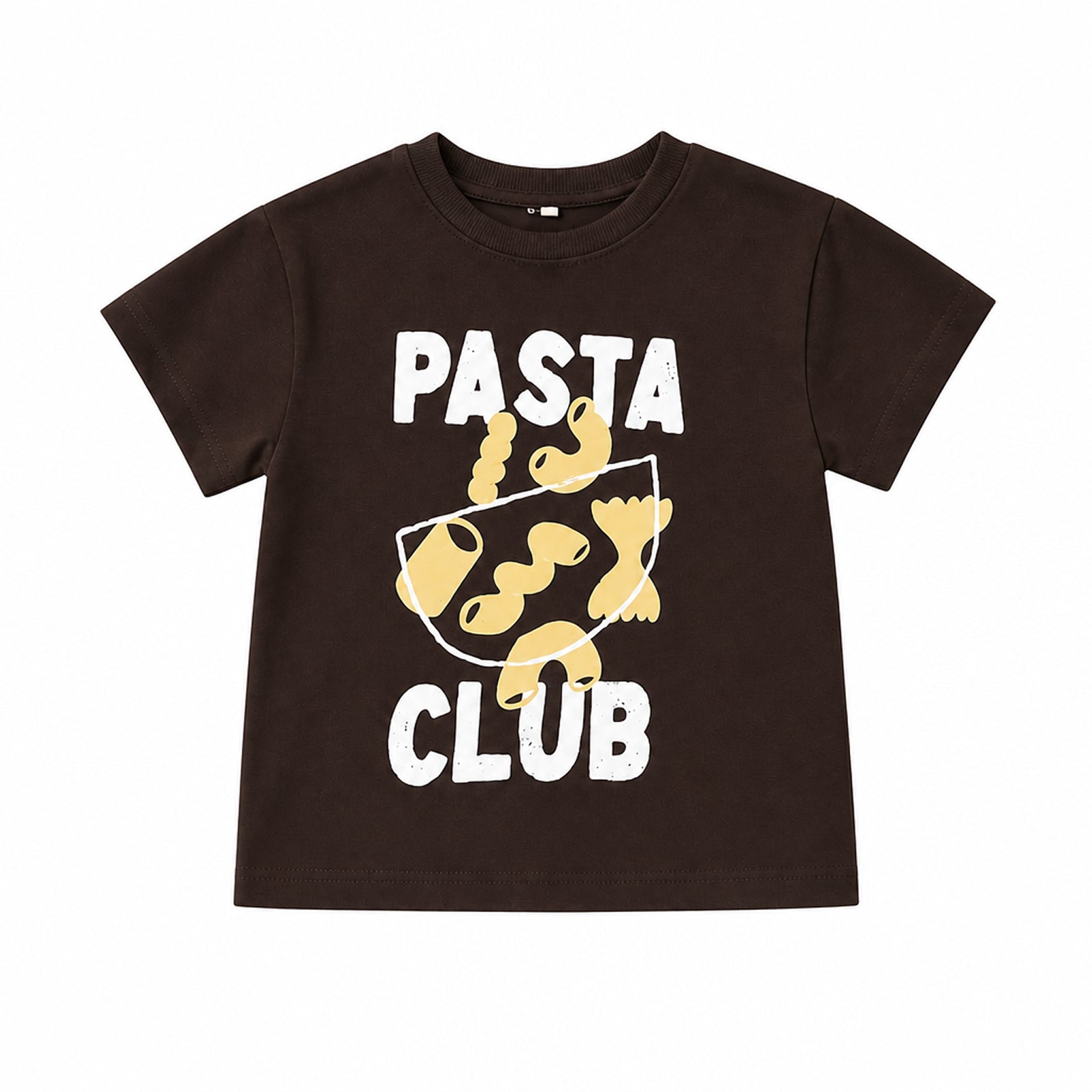 Pasta Club Tee — Brown