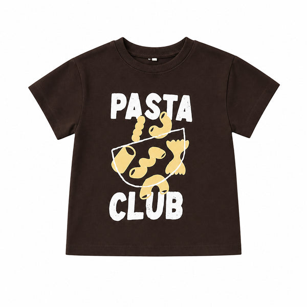 Pasta Club Tee — Brown