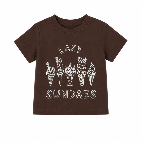 Ice Cream Tee — Brown