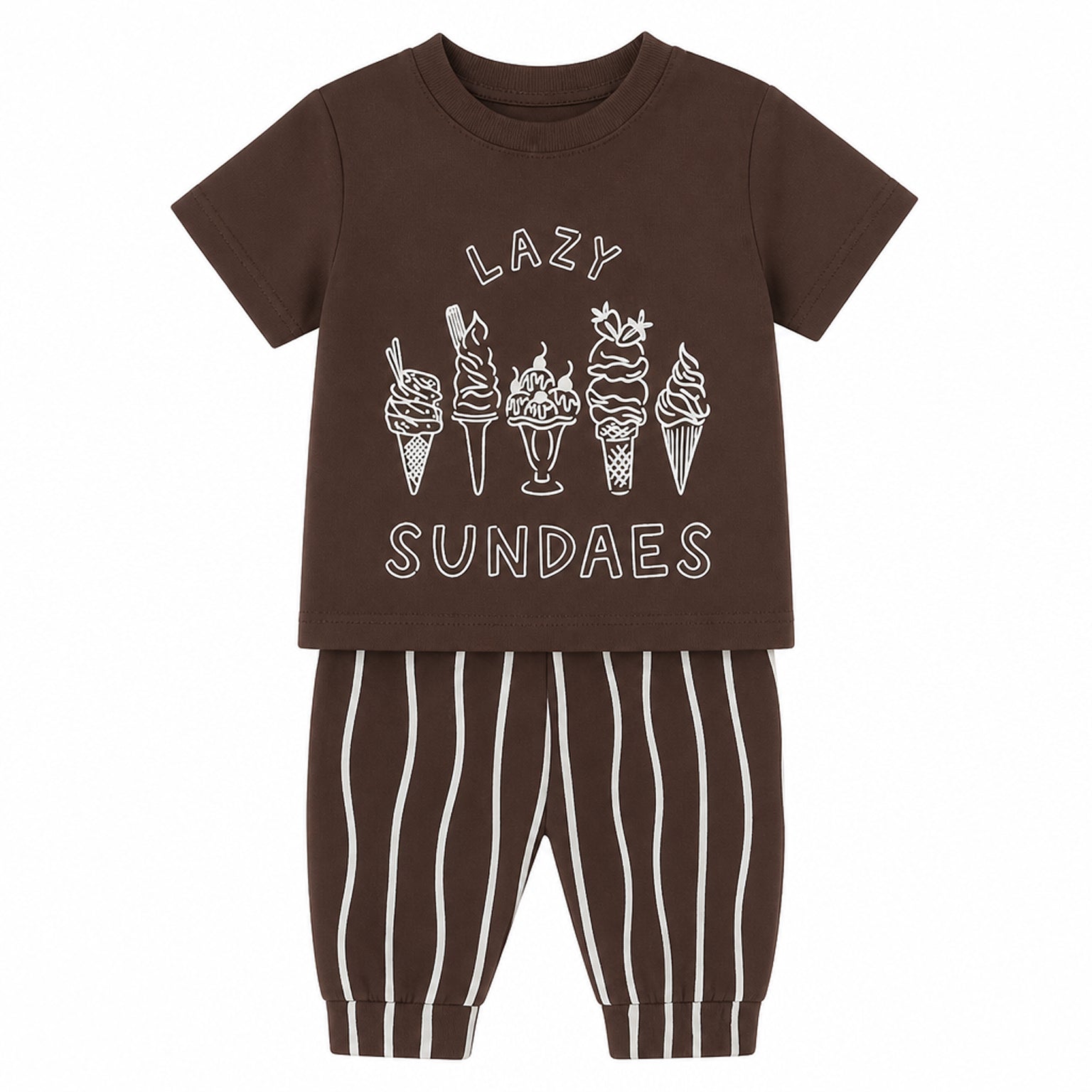 Ice Cream Tee — Brown
